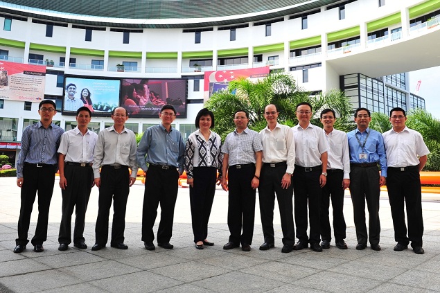 代表团与淡马锡理工Fun88乐天堂
合影
